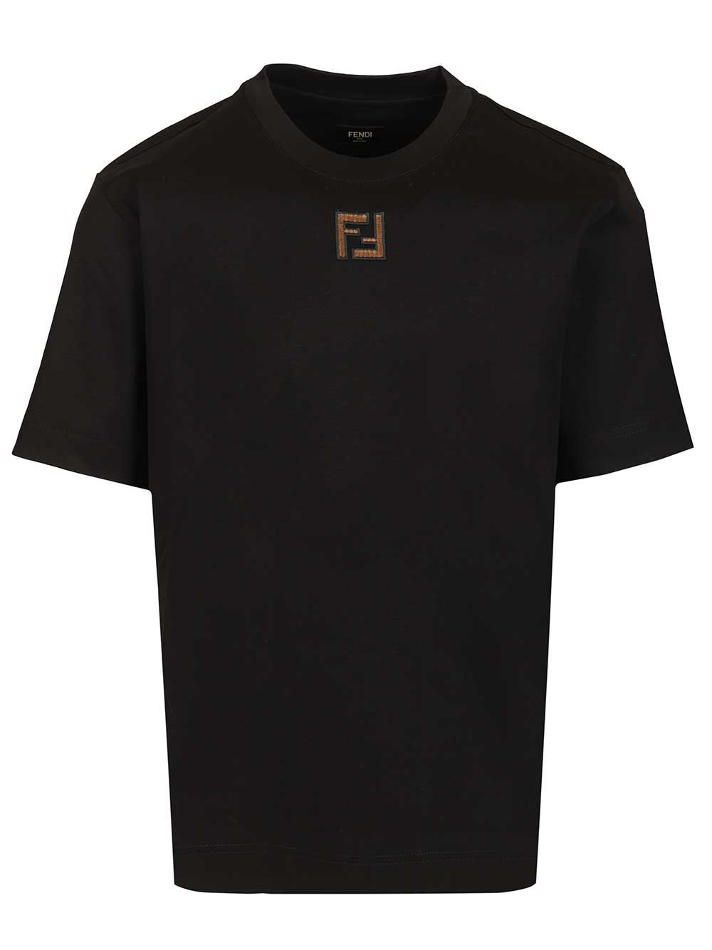 Fendi Regular-Fit T-Shirt - Nero | 8a5345e71eaadf7e8b31e818d71abccad53fb95b