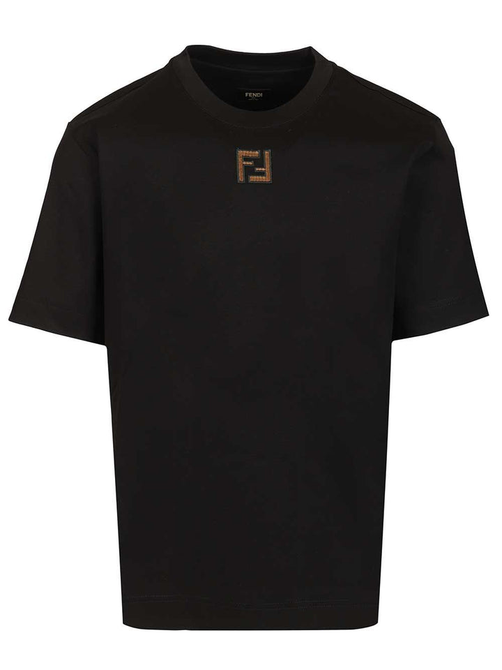 Fendi Regular-Fit T-Shirt - Nero | 8a5345e71eaadf7e8b31e818d71abccad53fb95b