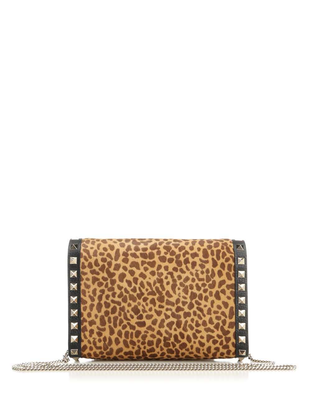 Valentino Garavani Rockstud Mini Pony Skin Shoulder Bag Small leather goods - Marrone | 184406b06c613bf810c85b92030e31e944312baf