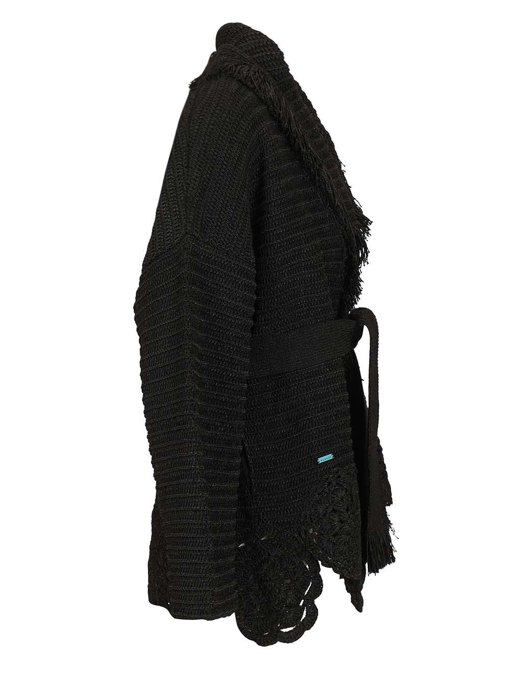 Alanui Island Memories Knitwear - Nero | 218b4514202786b4dc5fe8107d60f3fe51319fa4