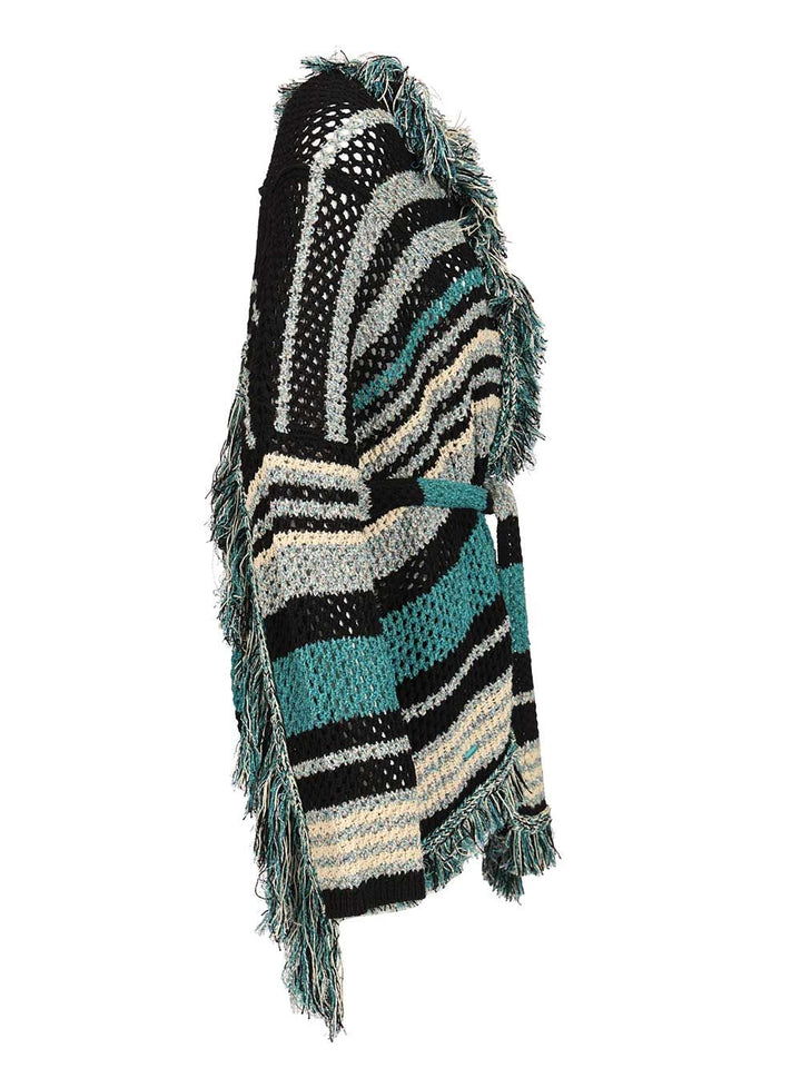 Alanui Striped Cotton Cardigan Knitwear - Multicolor | 70149fec79db7cd9daee42a35c176b74d94c9003