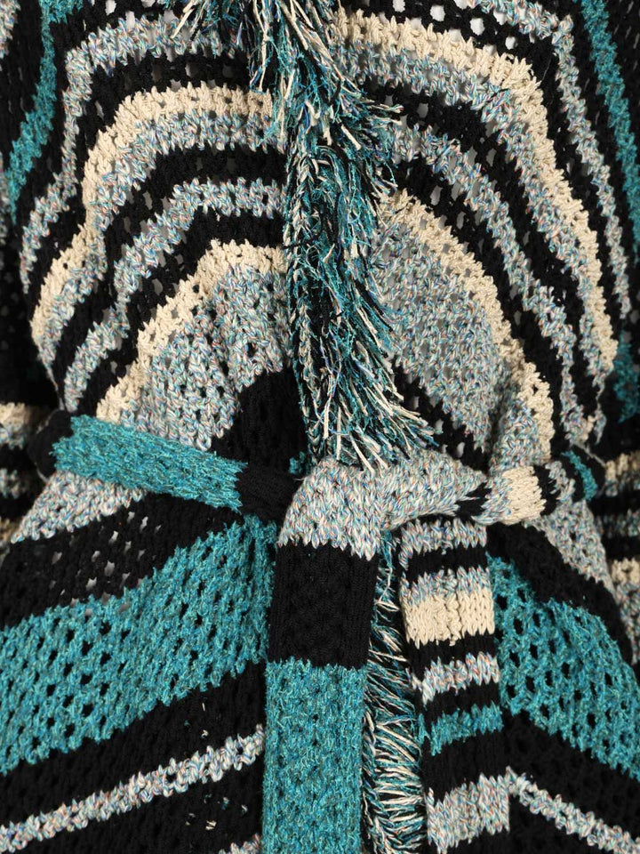 Alanui Striped Cotton Cardigan Knitwear - Multicolor | e5c47abf21f2a931400e5fbdc7d2bc527fdcb568