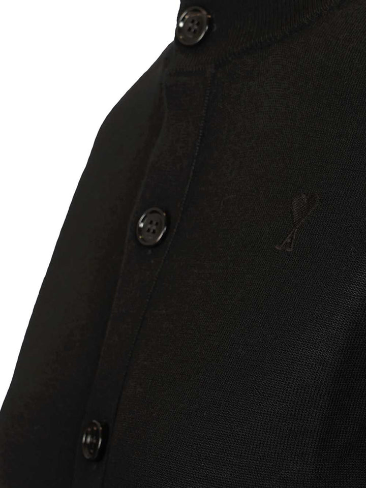 Ami Ami De Cœur Cardigan Knitwear - Nero | 0d608b7646dd391f952224f447bfbbb086f4107d