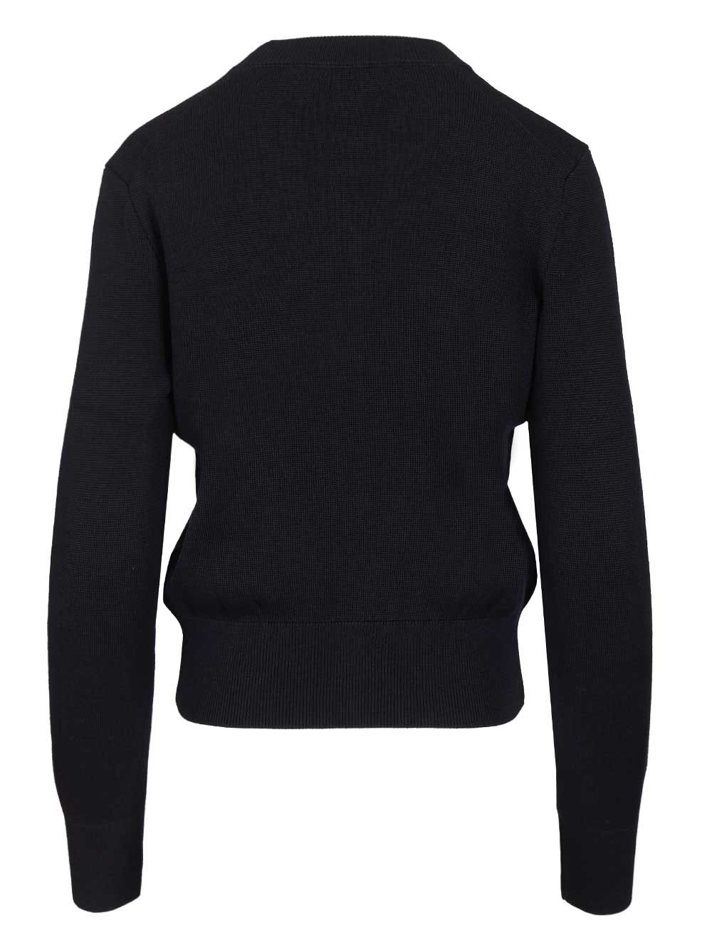 Ami Ami De Cœur Wool Sweater Knitwear - Blu | 9e1809862dc15875cd350569532dfc2772572089