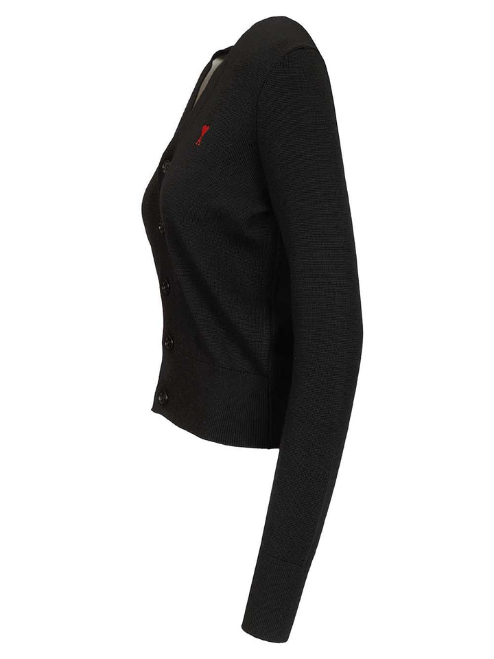 Ami Ami De Cœur Cardigan Knitwear - Nero | c9b8976e8d4655e2db7b8099a4b17f60a4e83398