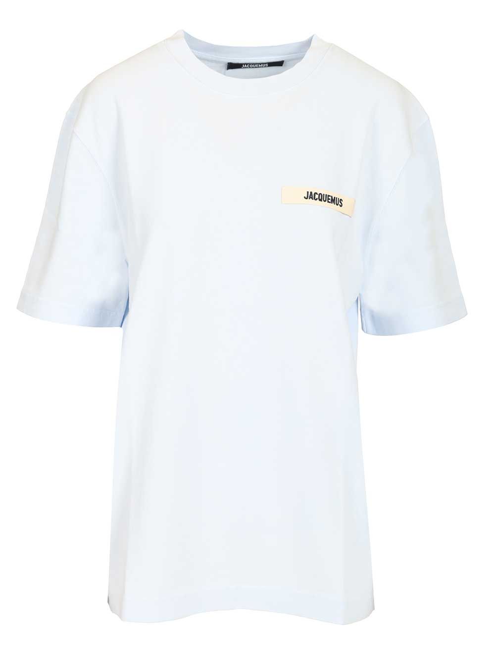 Jacquemus Cotton T-Shirt - Light blue | a9a06ea7513afdfac03900019250888c473b1cf8