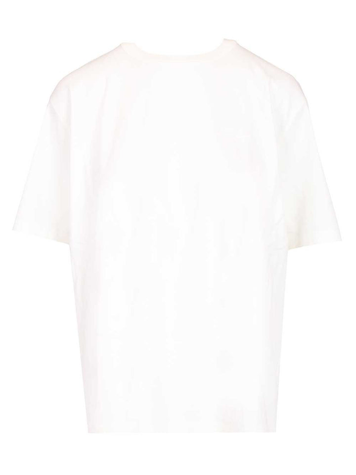 Jacquemus Cotton And Silk T-Shirt - Bianco | 44758afc6fa7297c3f29cbb334752fd27715968e