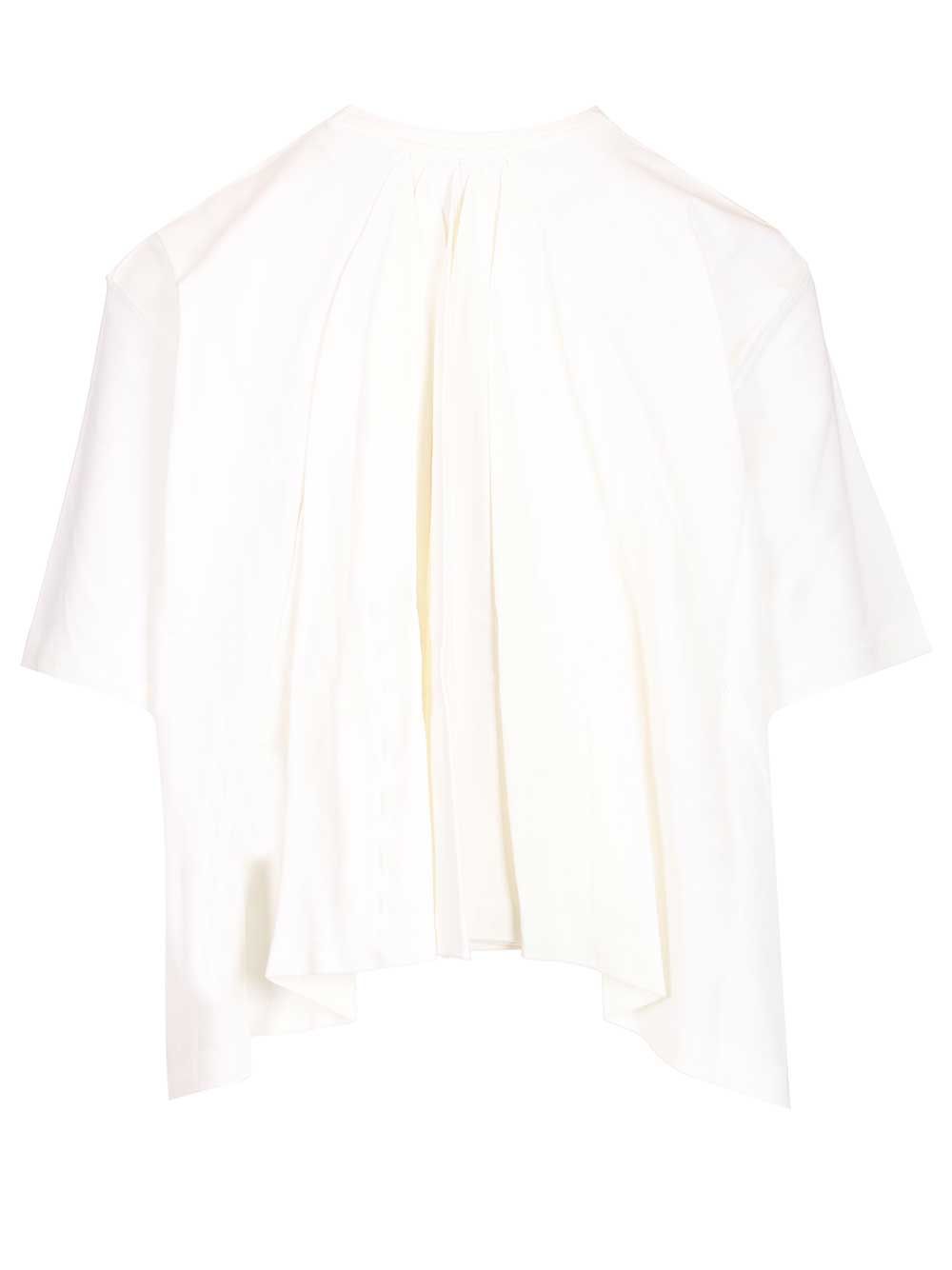 Jacquemus Cotton And Silk T-Shirt - Bianco | cf0d71525da0ed28cd913701f8d92f068ef6d2a7