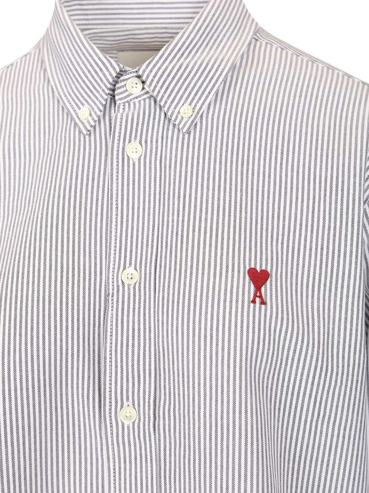 Ami Striped Shirt Shirts - Light blue | 4219ece056b7b1efd5168a56df1526f5ff429c94
