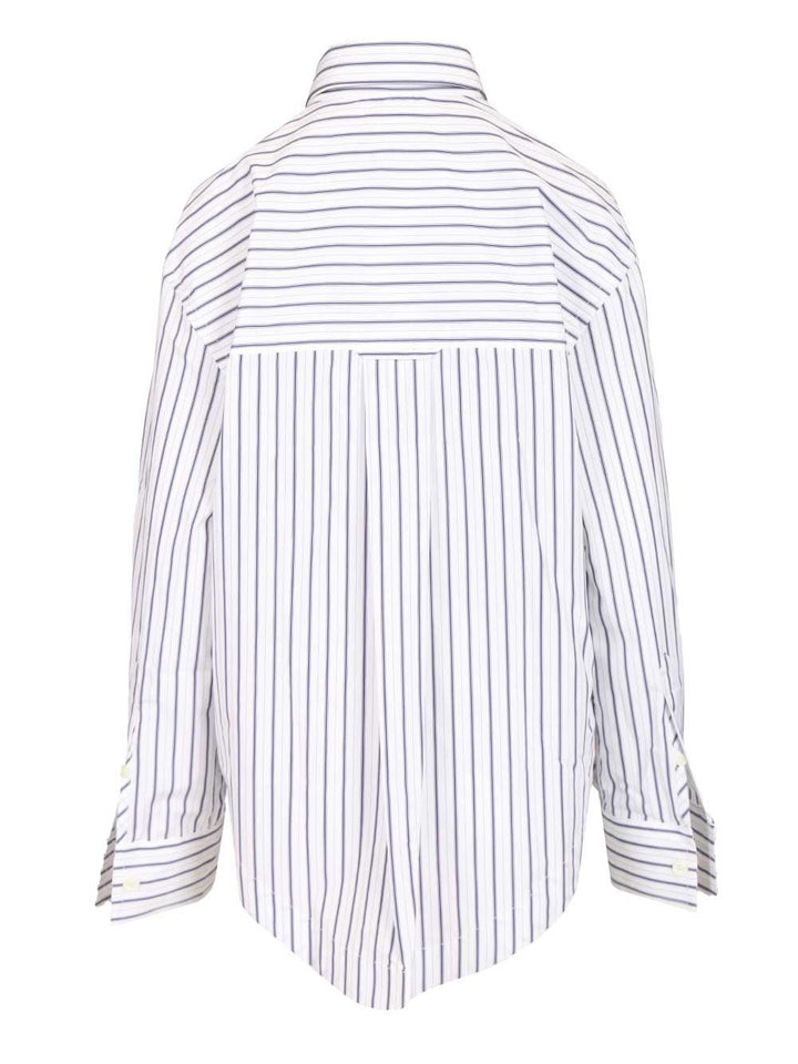 Ami Wide Striped Shirt Shirts - Bianco | a4d2358f3bf941bde7e1ab5d98b6a365b2dbaf15
