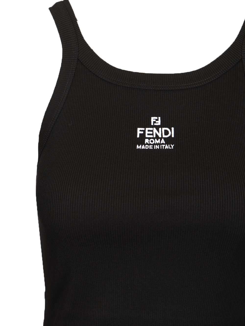 Fendi Cotton Top Top - Nero | 74aa7da9b1f548d7de4302aaf756ba83aaba88c9