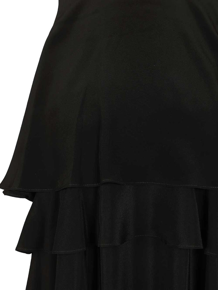 Ami Short Sleeveless Dress With Ruffles Abiti - Nero | 0abe48d6e1774a8b0fe04f6f279ed3249b834069