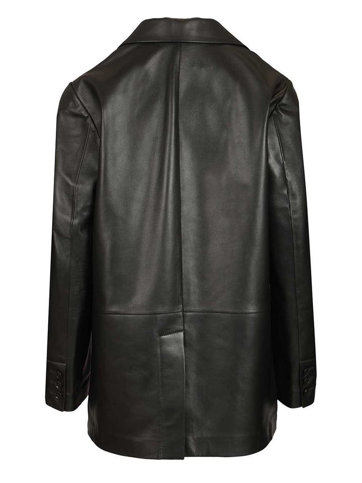 Arma Ohann Leather Blazer Giacche - Nero | d4ead80a1057a58bfb6b6726f5dc90bb90eaa1a2
