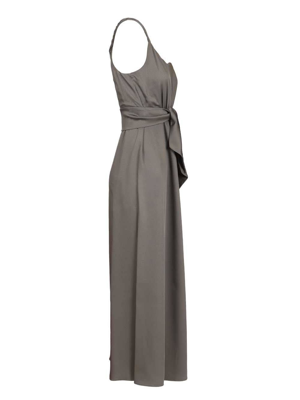 Emporio Armani Long Dress Abiti - Grey | 7c62b693d7e9b736ea6b8188e4fb33ae3c15a573