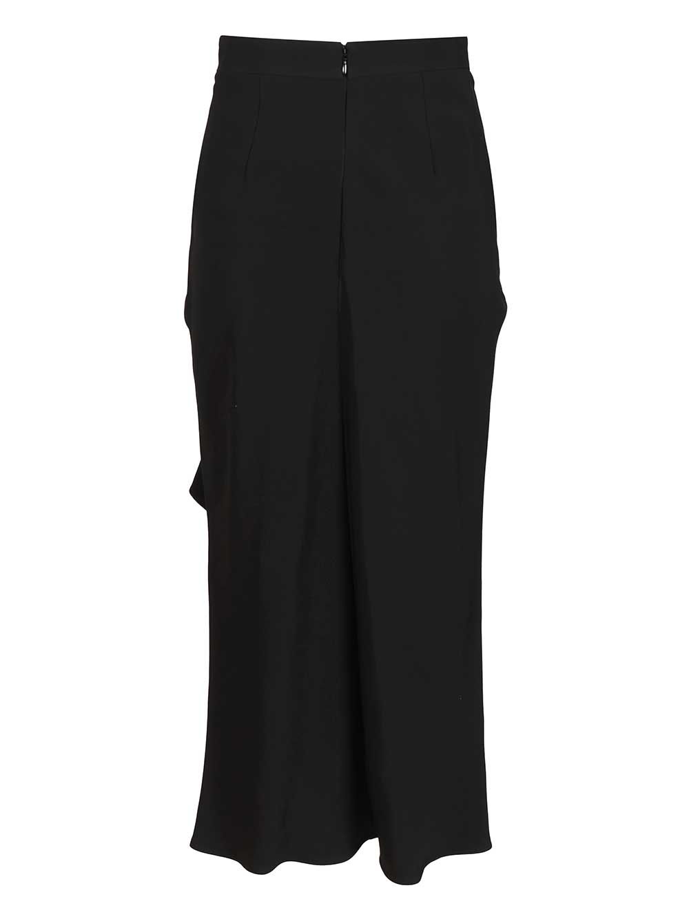 Givenchy Crêpe Cady Midi Skirt Gonne - Nero | 25ff90fd379f91e06965a278fbaffabf83b77ae4