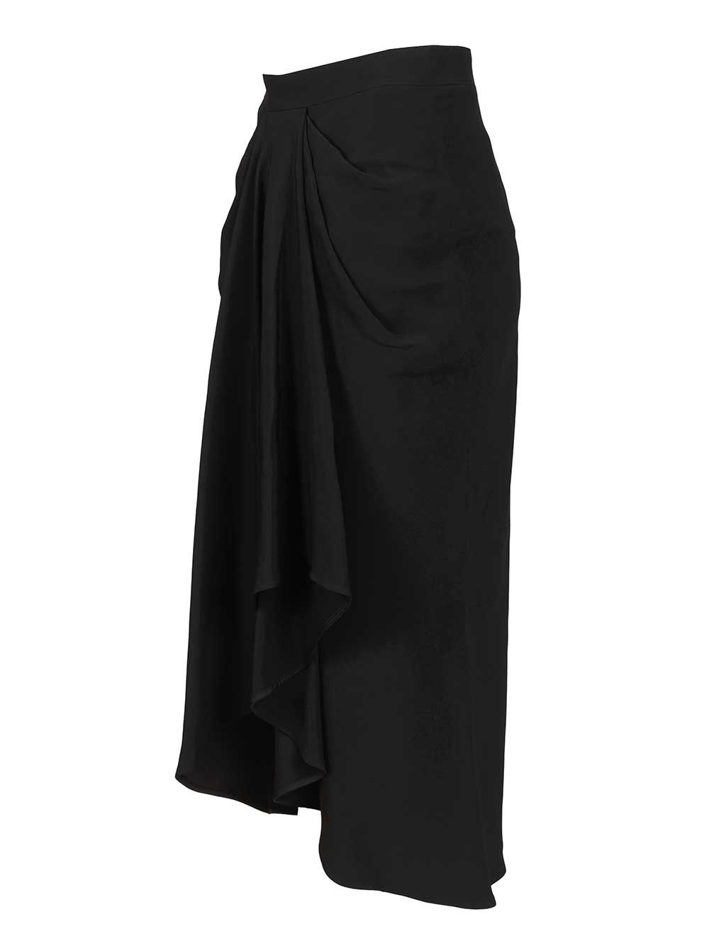 Givenchy Crêpe Cady Midi Skirt Gonne - Nero | f9cf7be488a68742c5659fe73ac2782205442bea