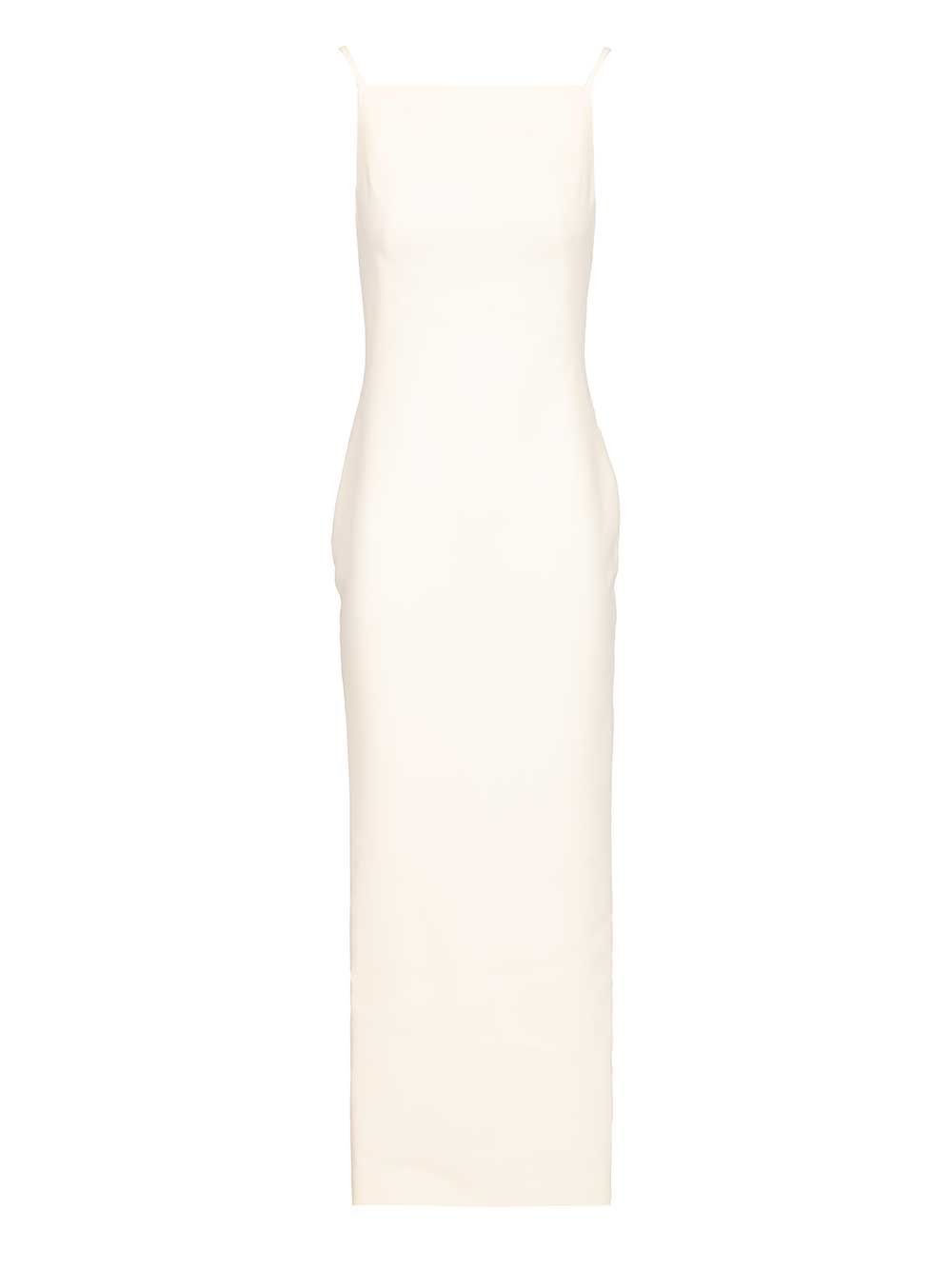 Givenchy Long Dress With Slit Abiti - Bianco | 46e6309fdce15605fd50dc5ef661ce6e94653c49