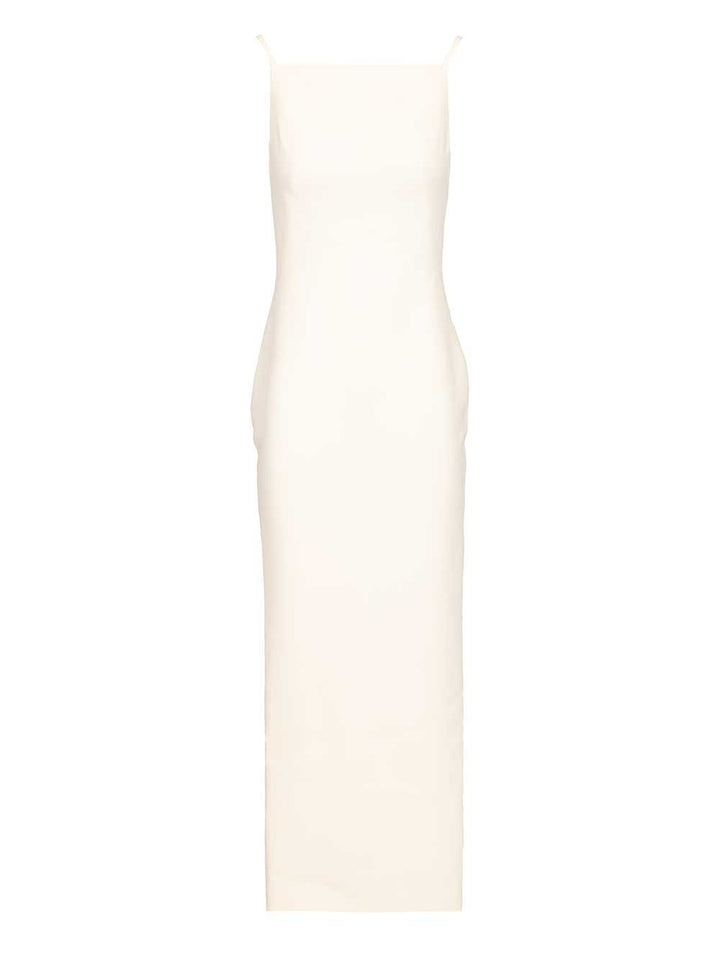 Givenchy Long Dress With Slit Abiti - Bianco | 46e6309fdce15605fd50dc5ef661ce6e94653c49