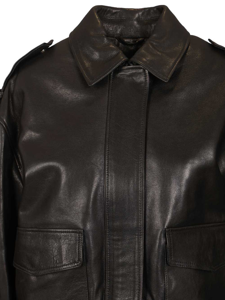 Arma Astral Leather Jacket Giacche - Nero | fd130646c2ddadf6ca097d64b68332d1ce7f3058