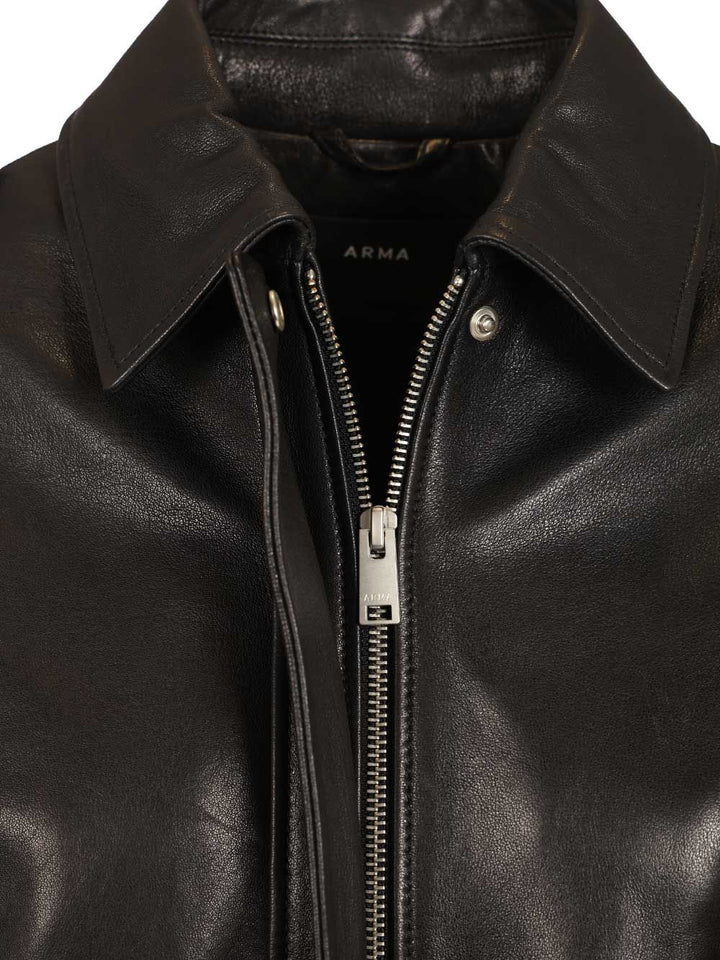 Arma Astral Leather Jacket Giacche - Nero | 4f123f59564af1c994d25bf5c6f0d60904e2f23f