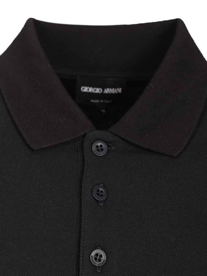 Giorgio Armani Pique Polo shirt - Blu | e38f60bfef63a5f5cdfac9e0edb6eeae0f90102c