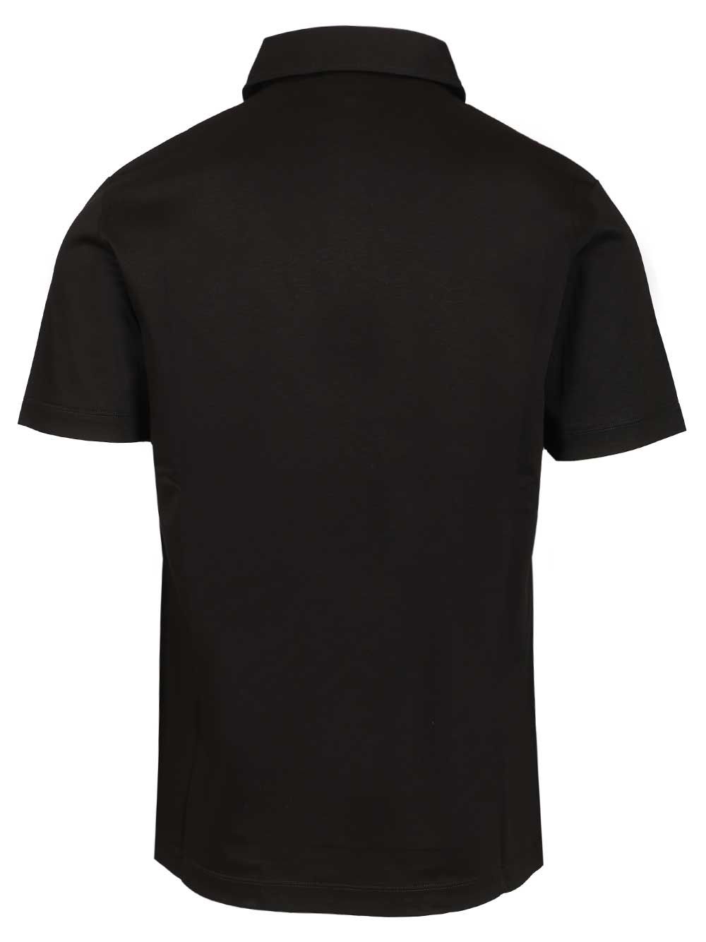 Giorgio Armani Cotton Interlock Polo shirt - Nero | 54f1dbc2e4b175eb2548ee3bcfb47a615bd64065