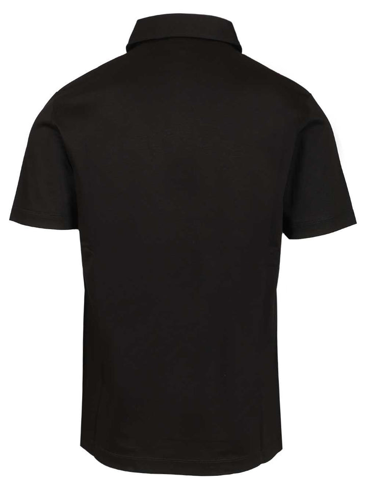 Giorgio Armani Cotton Interlock Polo shirt - Nero | 54f1dbc2e4b175eb2548ee3bcfb47a615bd64065