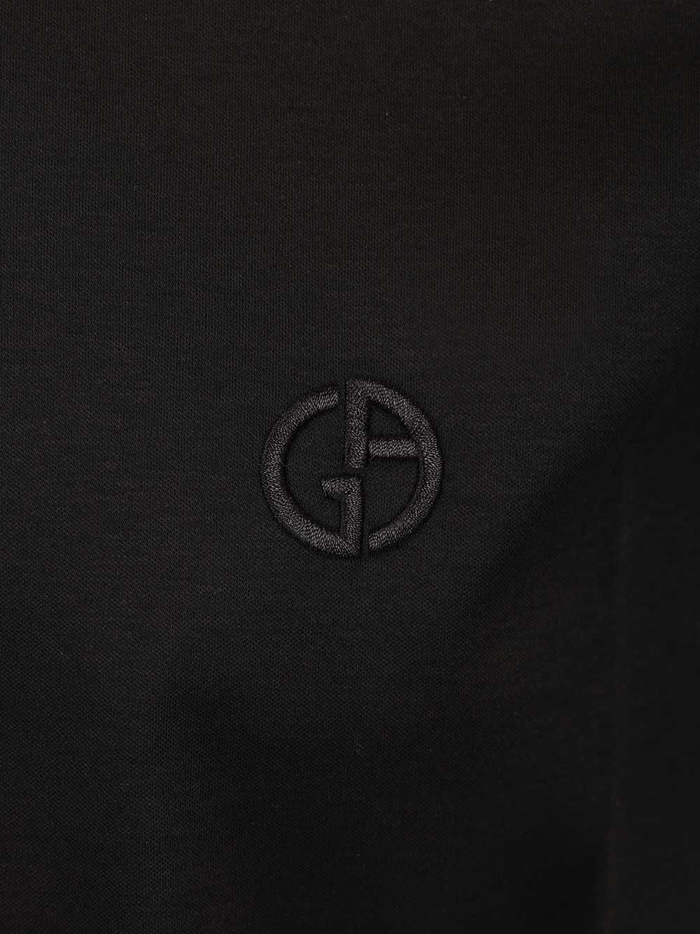 Giorgio Armani Cotton Interlock Polo shirt - Nero | 1f7aed2fcfec68fc3ed27fff5a94be70577b2306