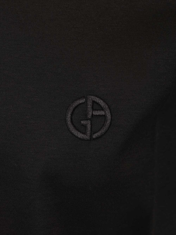 Giorgio Armani Cotton Interlock Polo shirt - Nero | 1f7aed2fcfec68fc3ed27fff5a94be70577b2306