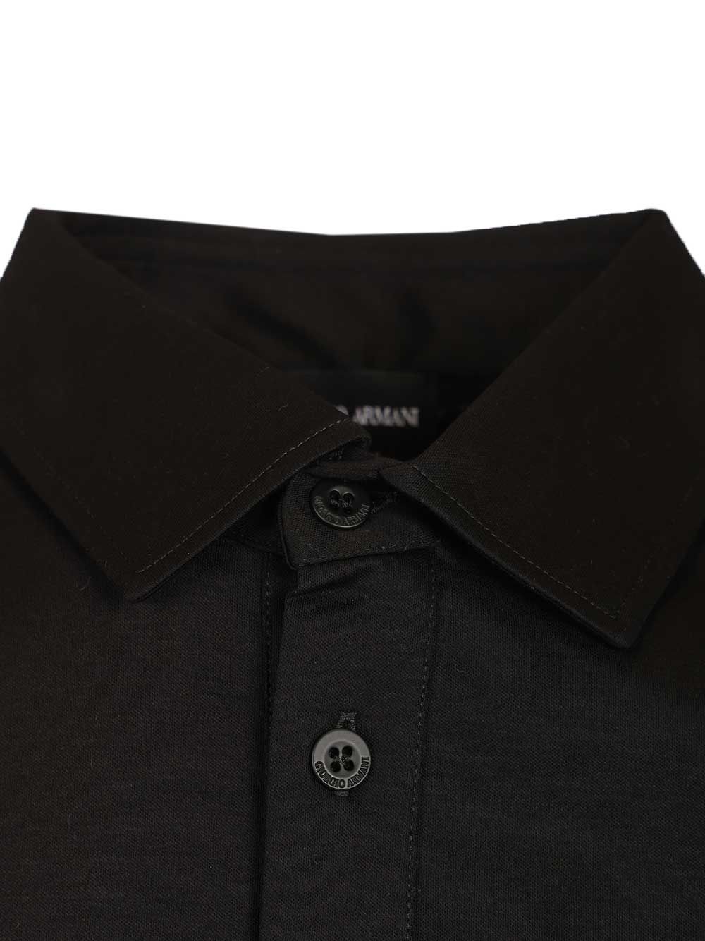 Giorgio Armani Cotton Interlock Polo shirt - Nero | 248809b27b2b6bc3b4316ad5cd8763301a0c27f5