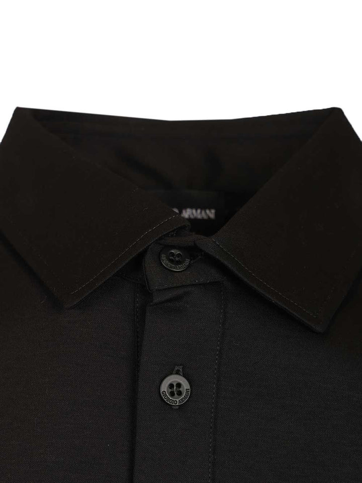 Giorgio Armani Cotton Interlock Polo shirt - Nero | 248809b27b2b6bc3b4316ad5cd8763301a0c27f5