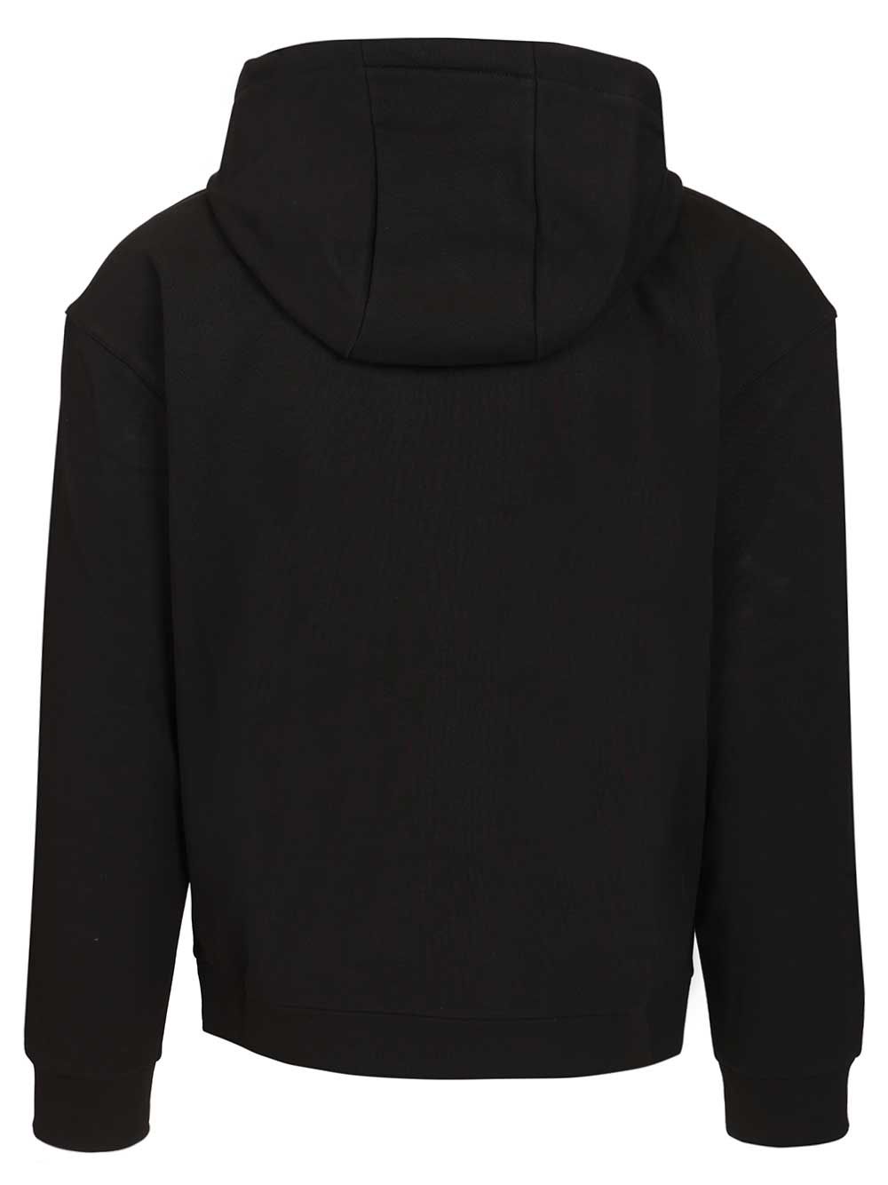 Giorgio Armani Cashmere And Cotton Hooded Sweater Sweatshirts - Nero | ba256c7930143adce81eb88a0045790b48d079a1