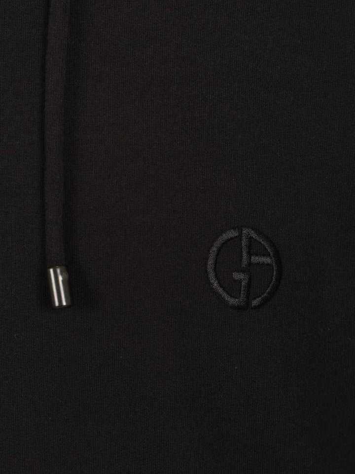Giorgio Armani Cashmere And Cotton Hooded Sweater Sweatshirts - Nero | d439d468938e18b41f91a7e8c05de0ab554cf17e