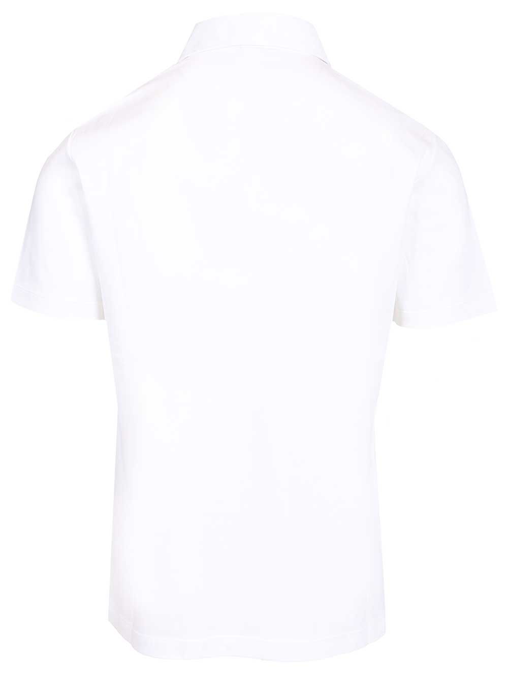 Giorgio Armani Cotton Interlock Polo shirt - Bianco | fad12c9751b178c54cc9d0ad8b7a5cd38821e178