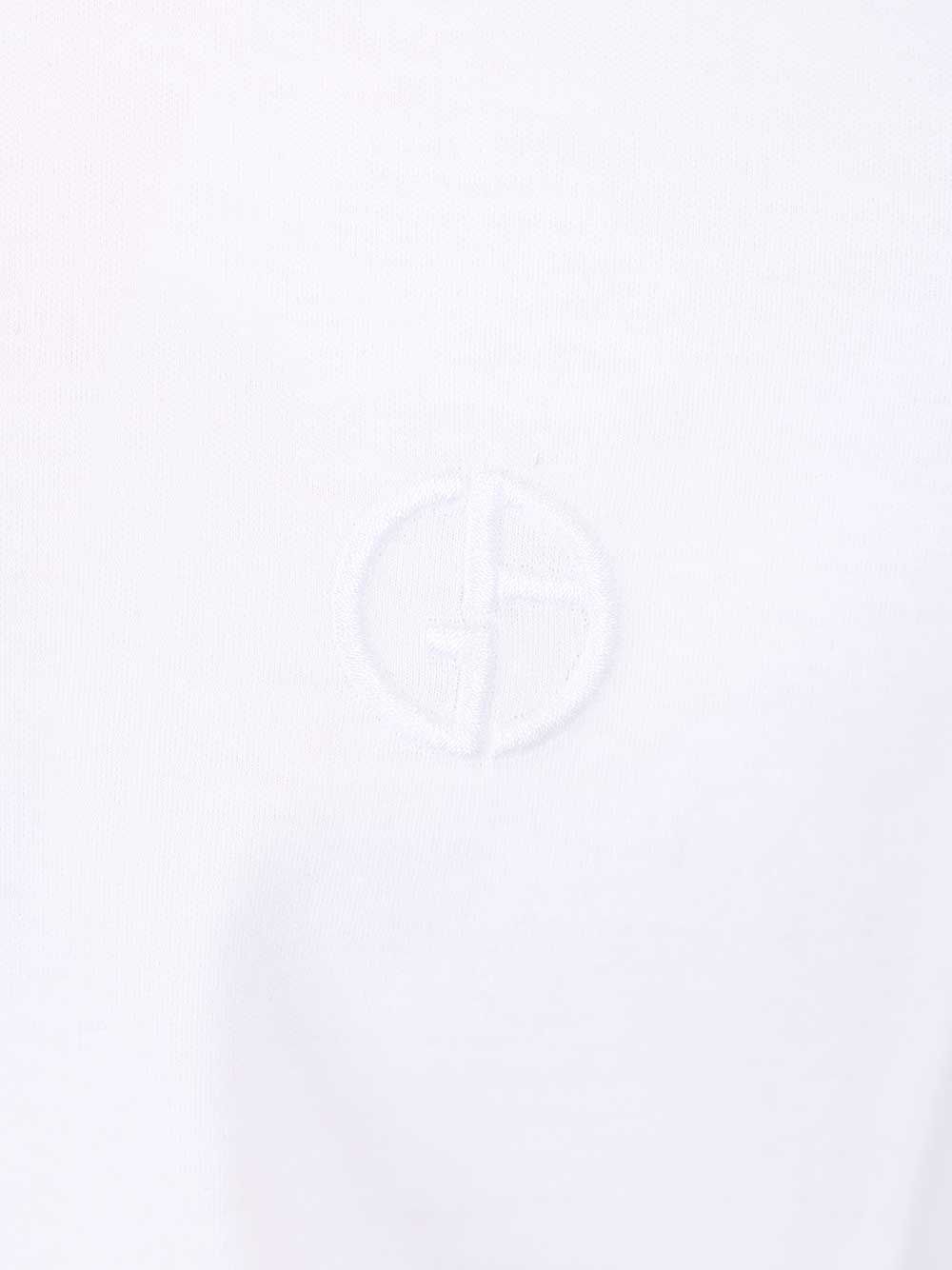 Giorgio Armani Cotton Interlock Polo shirt - Bianco | 2373020f4de0b8b0d30616d340f41e46d0373ebf