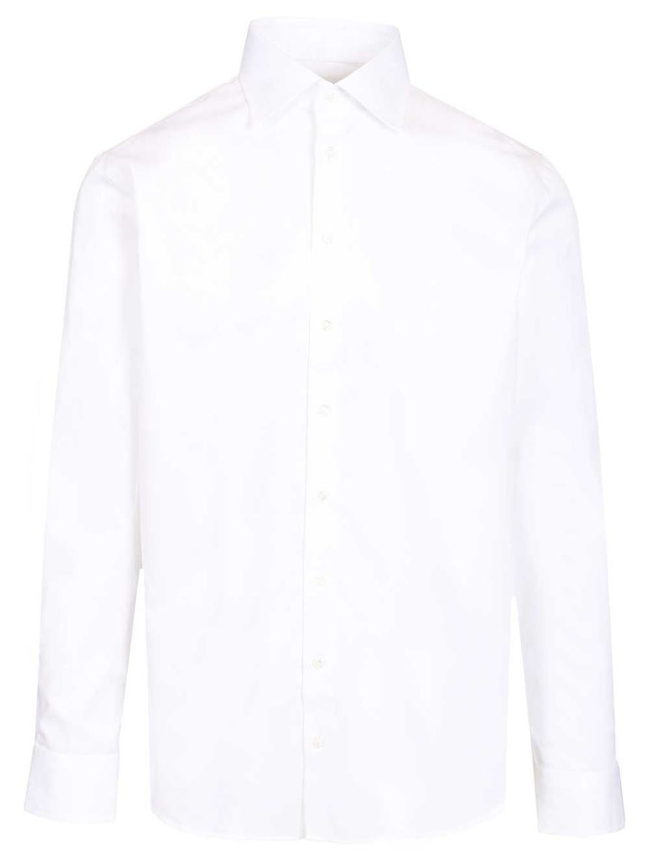 Giorgio Armani Classic Cotton Shirt Shirts - Bianco | bbe8d28a0a300a155e5fe56b702afba70ae168ee