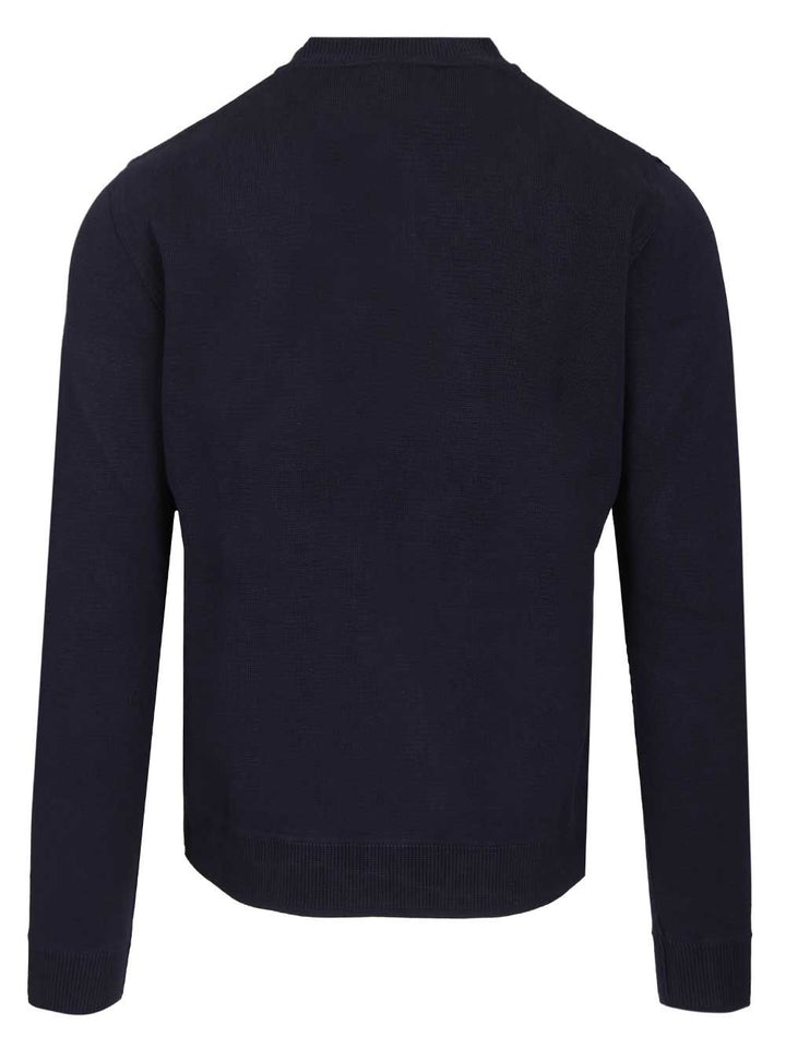 Al Duca D'Aosta Cotton Cardigan Polo shirt - Blu | 521db57f76fa977150405cfd98a5d2436525e2f4