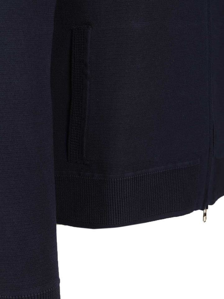 Al Duca D'Aosta Cotton Cardigan Polo shirt - Blu | f1f8c3cebf4ec278f1641dccf5444cbec29c10d1