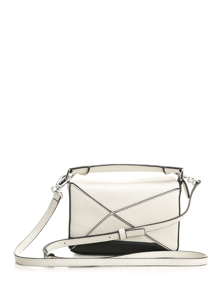 Loewe Puzzle Futurist Cat Handbags - Bianco | 357420f42fa273dd0b30b25e91a3d877ebb40ac4