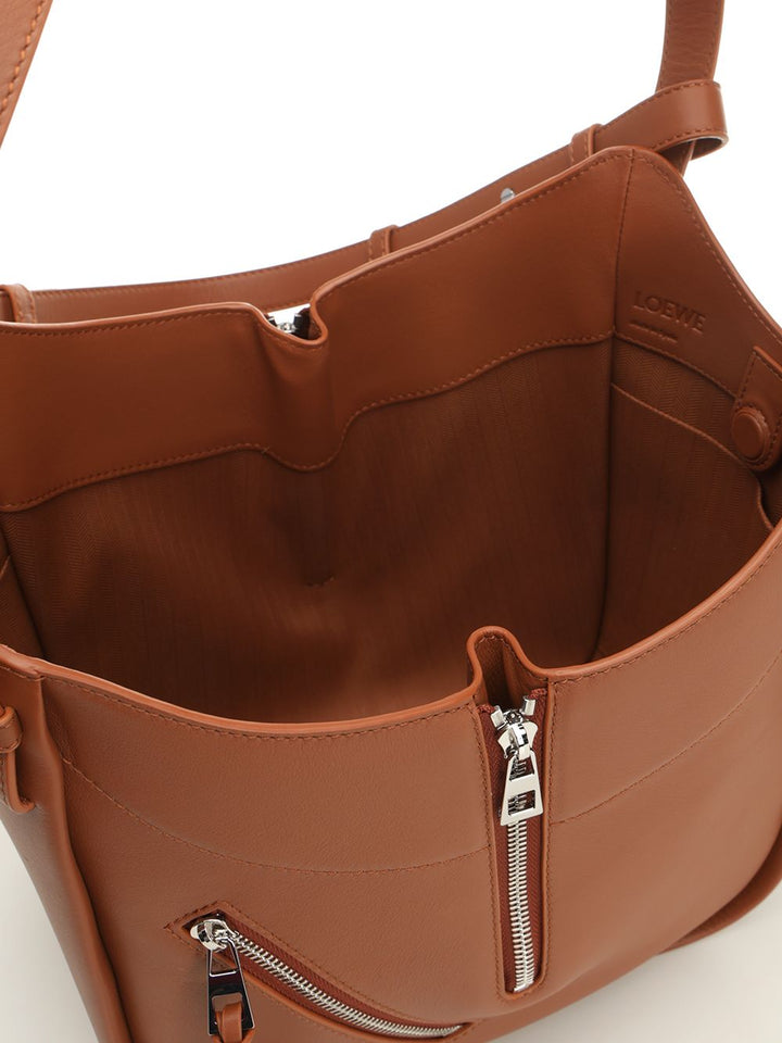 Loewe Hammock Flip Bag Crossbody Bags - Marrone | 0aae34b5aa2fb4640661df7cff859068caabe31f