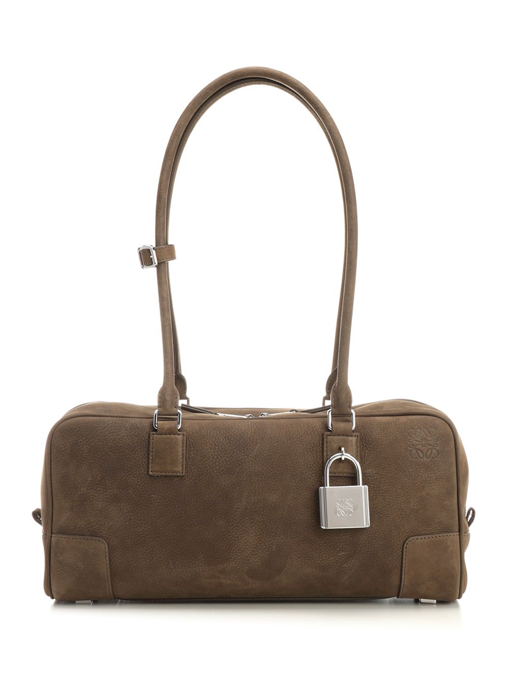 Loewe Amazona 31 Cropped Bag In Garnet Nubuck Crossbody Bags - Marrone | 2ff9c5728aa0892d39f88c1d4093191046a9df9f