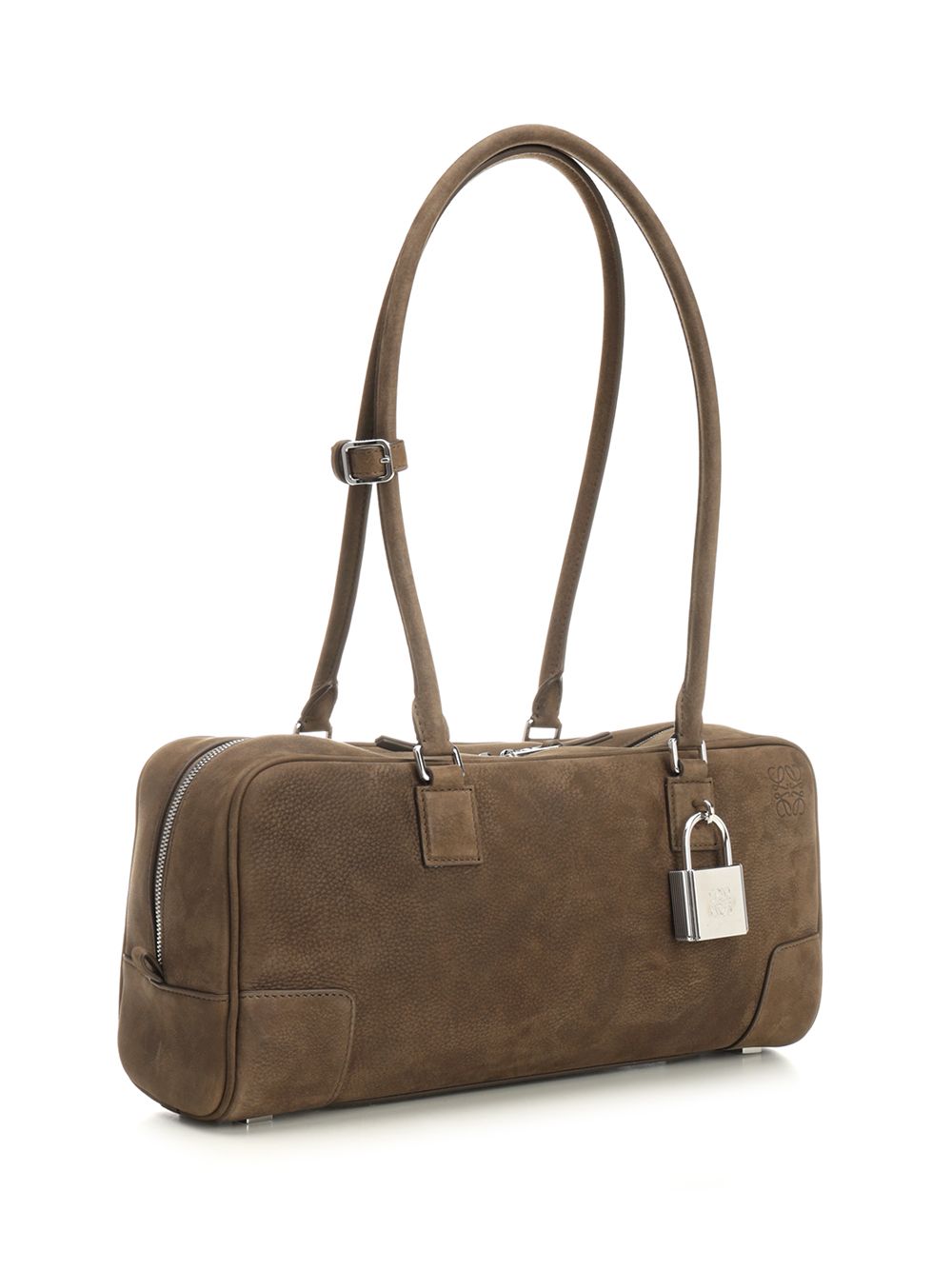 Loewe Amazona 31 Cropped Bag In Garnet Nubuck Crossbody Bags - Marrone | 9296796a2e2f96089898afd42801862d019dd3b4