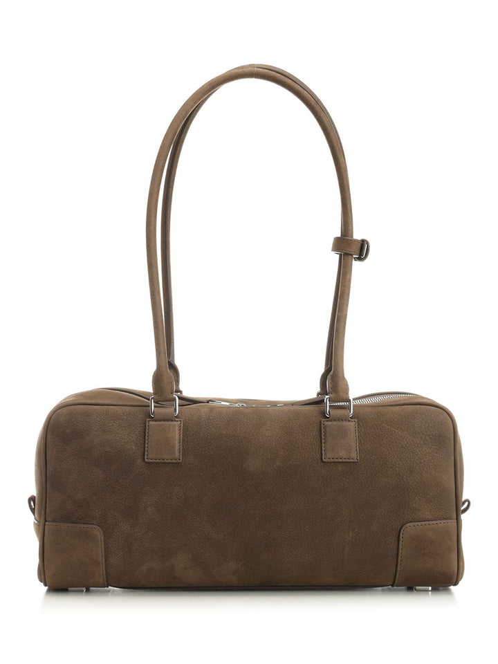 Loewe Amazona 31 Cropped Bag In Garnet Nubuck Crossbody Bags - Marrone | d70551f4ffbd3c380152999862dca5e9d268ce83