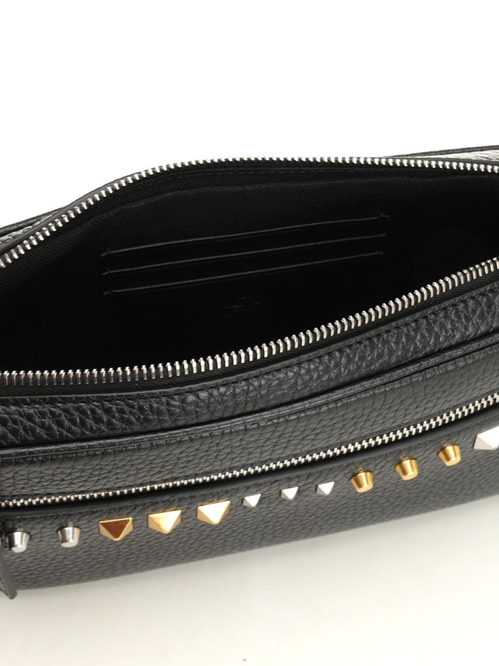 Valentino Garavani Valentino Garavani Leather Clutch Bag Small leather goods - Nero | f0d2019fec89a531e7d2f02bcce0d7da35ce57ee