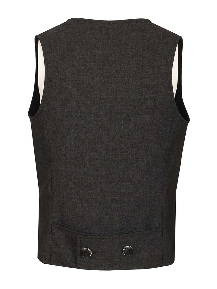 Durazzi Milano Tailored Double-Breasted Vest Giacche - Grey | 50fa159cd5aa918af4bab61aeb0f64d872300afb