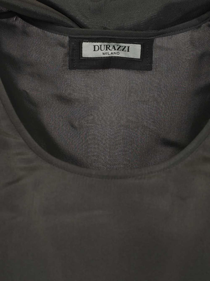 Durazzi Milano Sleeveless Silk Top Shirts - Grey | ba4087c68d358490c1d22a759e3c9536a77c418a