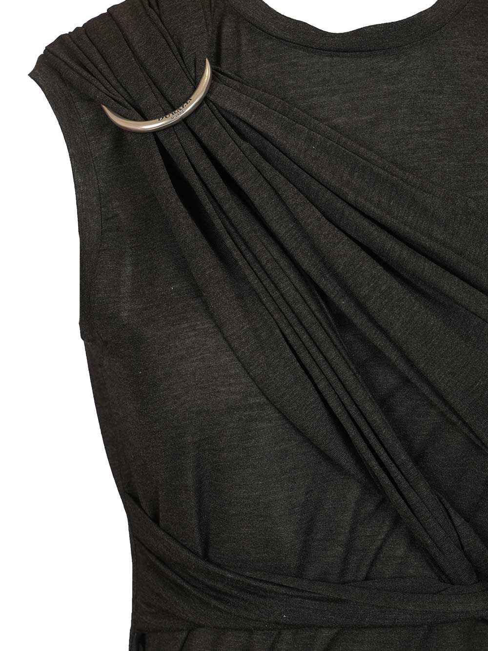 Durazzi Milano Draped Tank Top Top - Nero | e105ad008a4a081eef4ee83f9cbd6beac0c19e4c