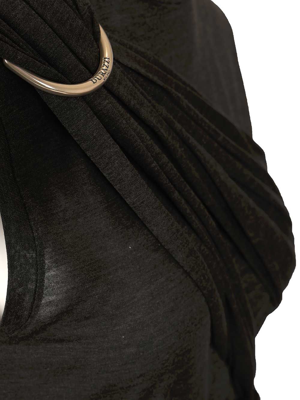 Durazzi Milano Draped Tank Top Top - Nero | 2d54c604bed1a2a6f7497f84bf1f05986199cd23
