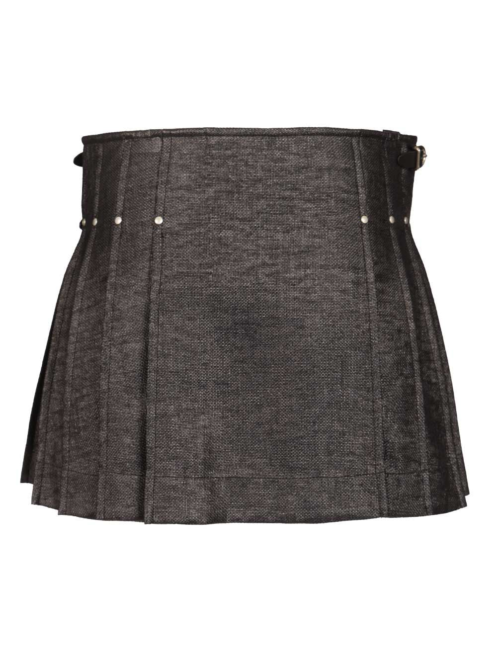Durazzi Milano Tweed Kilt Skirt Gonne - Nero | dd48a0b9fe8f57fe8d79b845cf08f1828560b30e