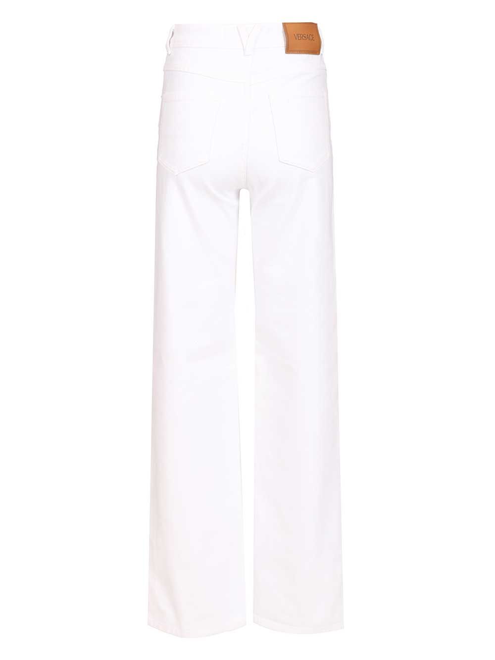 Versace Regular Fit Jeans - Bianco | 797826da776d5a274287c3973e089d30afb36336